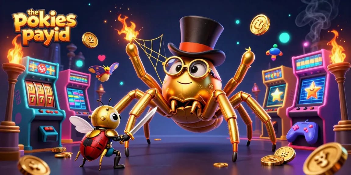 Experience the pokies payid with our vibrant 3D illustration of casino action.