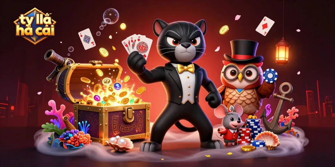 Engage in thrilling bets featuring tỷ lệ nhà cái with stylish cartoon characters in a vibrant casino setting.