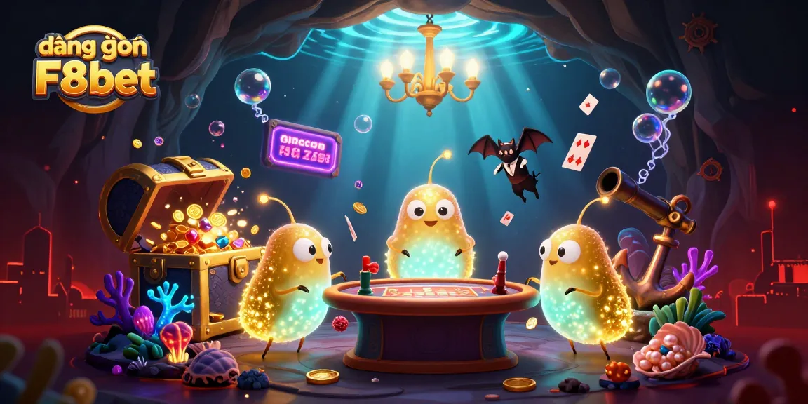 Engage in thrilling gameplay with đăng nhập F8bet at a vibrant casino illuminated by glowworms.