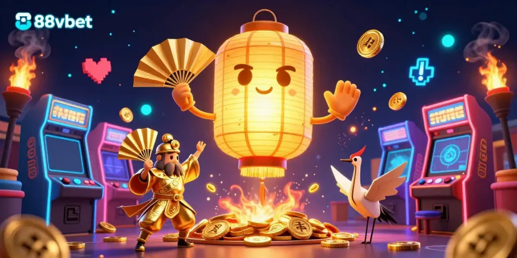 Engage in thrilling gameplay at 88vbet with vibrant casino elements and lucky symbols.