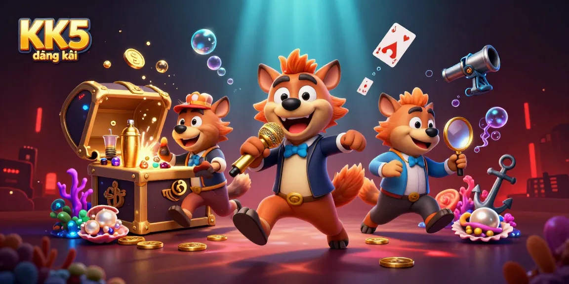 Engage in entertainment with KK5 đăng ký and lively hyenas at a vibrant casino scene.
