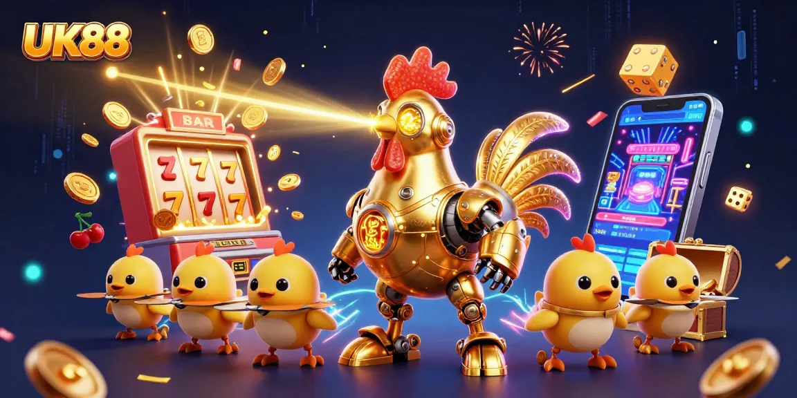 Experience thrilling wins at UK88's dynamic casino games with vibrant visuals and exciting elements.