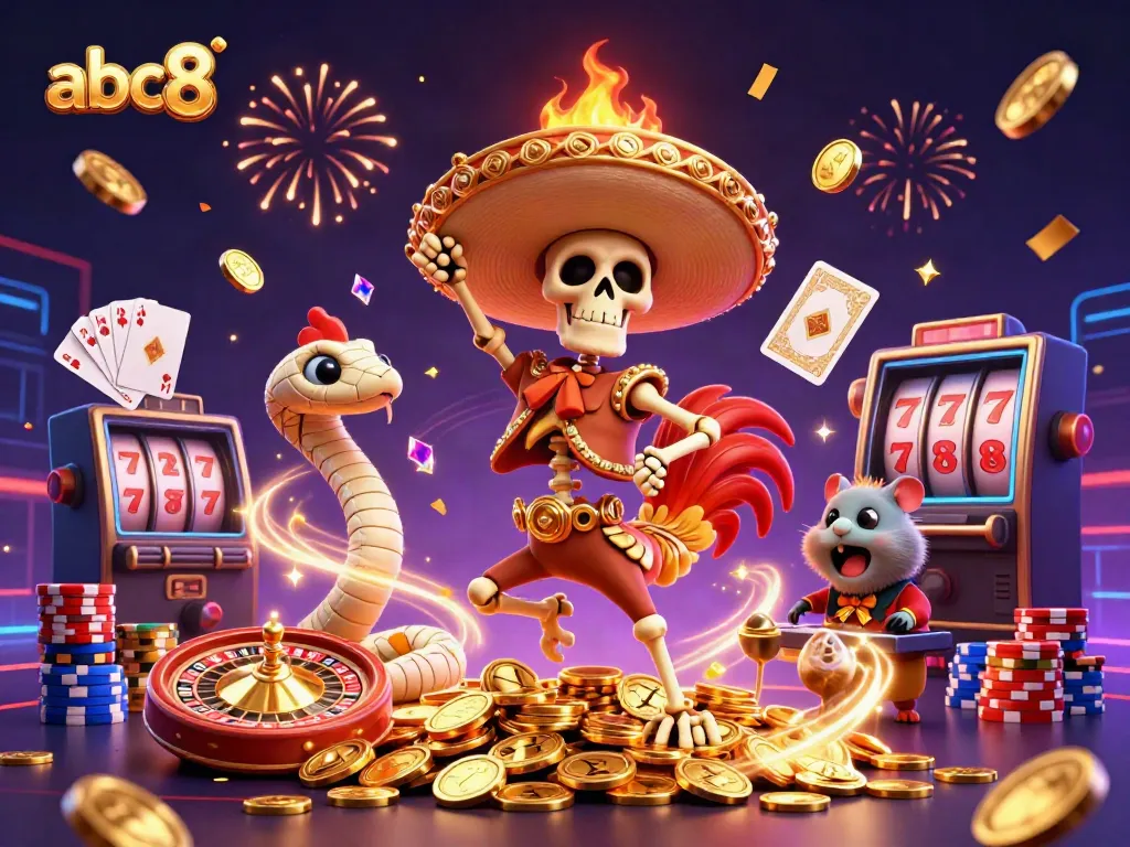 Experience the thrilling excitement of abc8 casino with vibrant characters and dynamic gaming elements.
